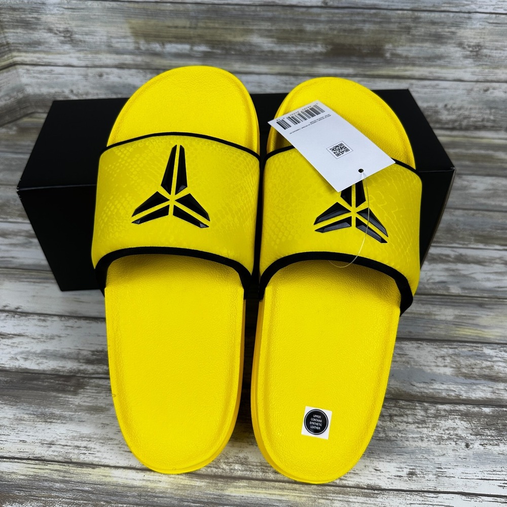 NEW Nike Kobe Offcourt Slide Sandals Mens 9‎ Lightening Black IF2870-700 Mamba